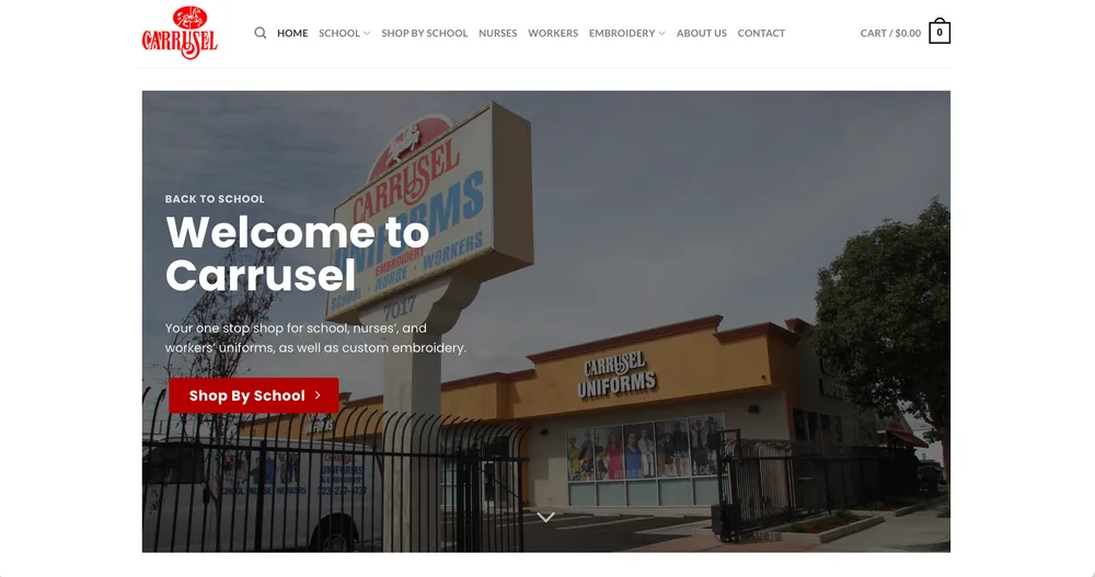 Screenshot of the project we built